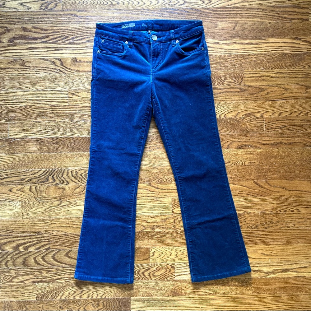 Kut From the Kloth Karen Corduroy Baby Bootcut Size Six Color Blue
